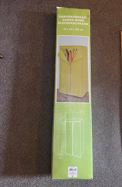 Kleerkast in stof met rits&kledingstang 70x46x156cm NIEUW, Huis en Inrichting, Kasten | Kleerkasten, Nieuw, 150 tot 200 cm, 50 tot 100 cm