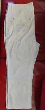 Pantacourt dame blanc 44, Kleding | Dames, Broeken en Pantalons, Ophalen of Verzenden, Zo goed als nieuw, Wit