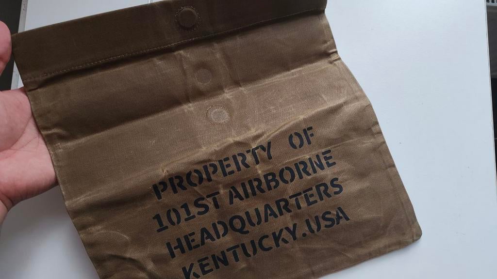 NIEUW Vintage U.S. military katoenen zak / pouch, Handtassen en Accessoires, Tassen | Sporttassen, Nieuw, Ophalen of Verzenden