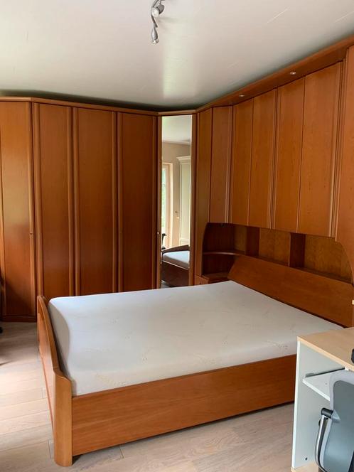 Echt kersenhoutfineer slaapkamer superkwaliteit!, Huis en Inrichting, Slaapkamer | Complete slaapkamers, Gebruikt, Tweepersoons