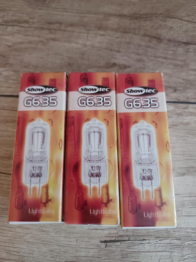 3  Showtec lampe 120V 300W culot G6.35, Ophalen of Verzenden, Nieuw