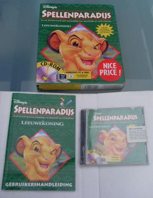 Oude pc-game: Disney's spellenparadijs: De leeuwenkoning, Games en Spelcomputers, Games | Pc, Ophalen of Verzenden