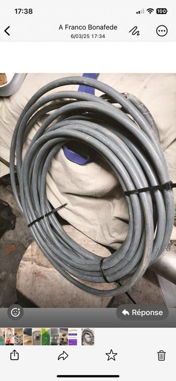 Câble électrique 17 m, Doe-het-zelf en Bouw, Ophalen, Nieuw