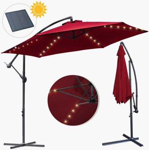Zweefparasol - Solar LED parasol Waterdicht - 350cm, Tuin en Terras, Partytenten, Nieuw, Ophalen of Verzenden