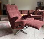 vintage kipzetel fauteuil 60-70er jaren stervoet, Comme neuf, 75 à 100 cm, Enlèvement, 75 à 100 cm