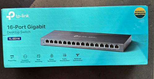 TP-Link TL-SG116, Computers en Software, Netwerk switches, Nieuw, Ophalen of Verzenden