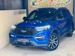 Ford Explorer PHEV 3.0 EcoBoost AWD ST-Line * 7 PLACES *, Auto's, Ford, Automaat, 3160 kg, Gebruikt, Blauw