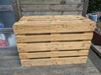 europaletten 4 stuks, Jardin & Terrasse, Poteaux, Poutres & Planches, Comme neuf, Autres types, Enlèvement, Moins de 180 cm