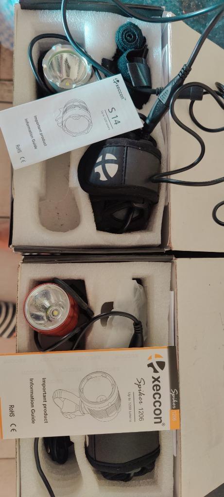 Mountainbike verlichting nachtritten/woonwerk Xeccon, Fietsen en Brommers, Fietsaccessoires | Fietsverlichting, Voorlicht, Zo goed als nieuw