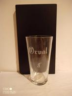 Oud gezandstraald bierglas Trappistenbier Orval, Verzamelen, Ophalen of Verzenden, Zo goed als nieuw, Glas of Glazen, Overige merken