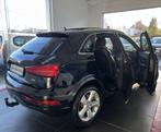 Audi Q3 S line 2.0 TDI S tronic BOITE AUTO TOIT PANO GAR 12M, Auto's, Automaat, Gebruikt, Zwart, Bedrijf