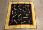 Genny zwarte foulard met logo, Genny, Ophalen of Verzenden, Zo goed als nieuw, Sjaal