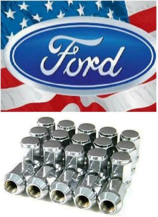 Set chromen wielmoeren voor uw Amerikaanse Ford USA, Auto diversen, Wieldoppen, Nieuw, Ophalen