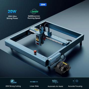 20W Lasergraveermachine - Ultraprecies & Krachtig! beschikbaar voor biedingen