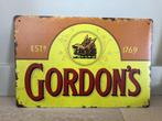 GORDONS GIN metalen vintage look wandplaat 20x30cm, Ophalen of Verzenden, Nieuw, Reclamebord
