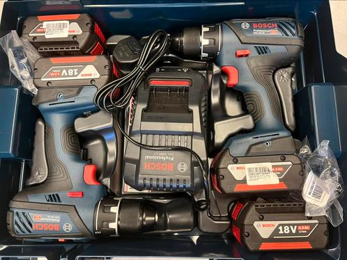 2 x bosch schroef-boormachine + 4 batterijen nieuw!, Doe-het-zelf en Bouw, Gereedschap | Boormachines, Nieuw, Boor- en Schroefmachine