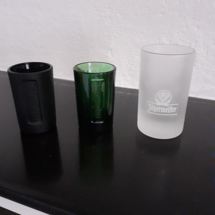 Jagermeister glaasjes, Verzamelen, Glas en Drinkglazen, Zo goed als nieuw, Ophalen of Verzenden