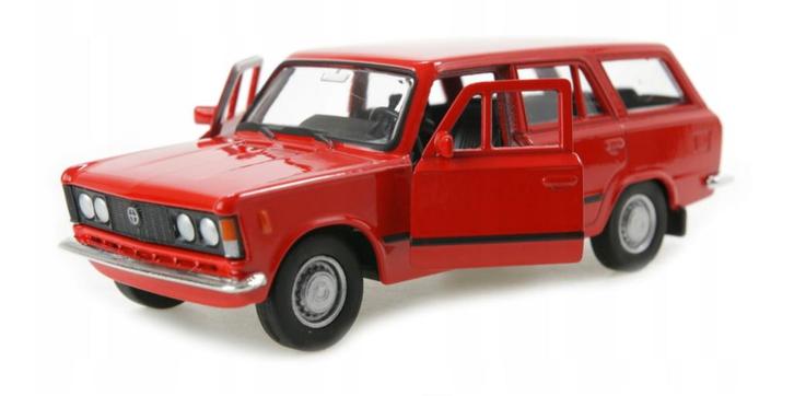 Fiat 125P (ologne) Kombi (Break) rouge Diecast 1:34, Hobby & Loisirs créatifs, Voitures miniatures | Échelles Autre, Neuf, Voiture