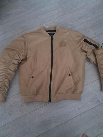 Blouson aviateur Pull & Bear XXL, Enlèvement ou Envoi, Comme neuf, Beige