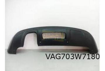 Audi Q3 (6/11-1/19) Onderspoiler achterbumper (4U8 Soul zwar beschikbaar voor biedingen