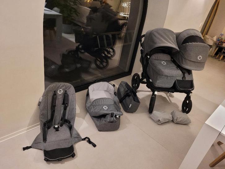 Kinderwagen Bugaboo Donkey 3 tweeling set in perfecte staat!, Kinderen en Baby's, Kinderwagens en Combinaties, Zo goed als nieuw