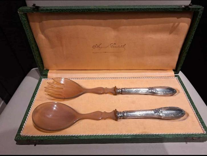 Service à salade ancien, Antiquités & Art, Antiquités | Couverts, Enlèvement