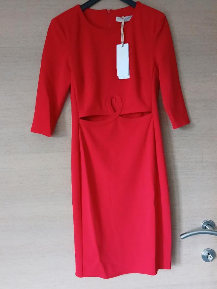 Rinascimento XS rode jurk, Kleding | Dames, Jurken, Nieuw, Maat 34 (XS) of kleiner, Rood, Knielengte, Ophalen of Verzenden