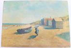 schilderij (naar Félicien Rops) La Plage de Heyst 1886, Ophalen of Verzenden