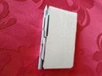 Petit carnet de notes" vintage"  en  metal,  avec crayon., Enlèvement