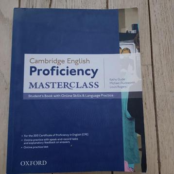 Cambridge English Proficiency Masterclass beschikbaar voor biedingen