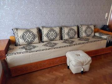 Superbe salon marocain, Enlèvement, Comme neuf, Bois, Ethnique oriental