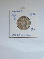 Angola 10 escudos 1952 AG, Postzegels en Munten, Munten | Afrika, Ophalen of Verzenden