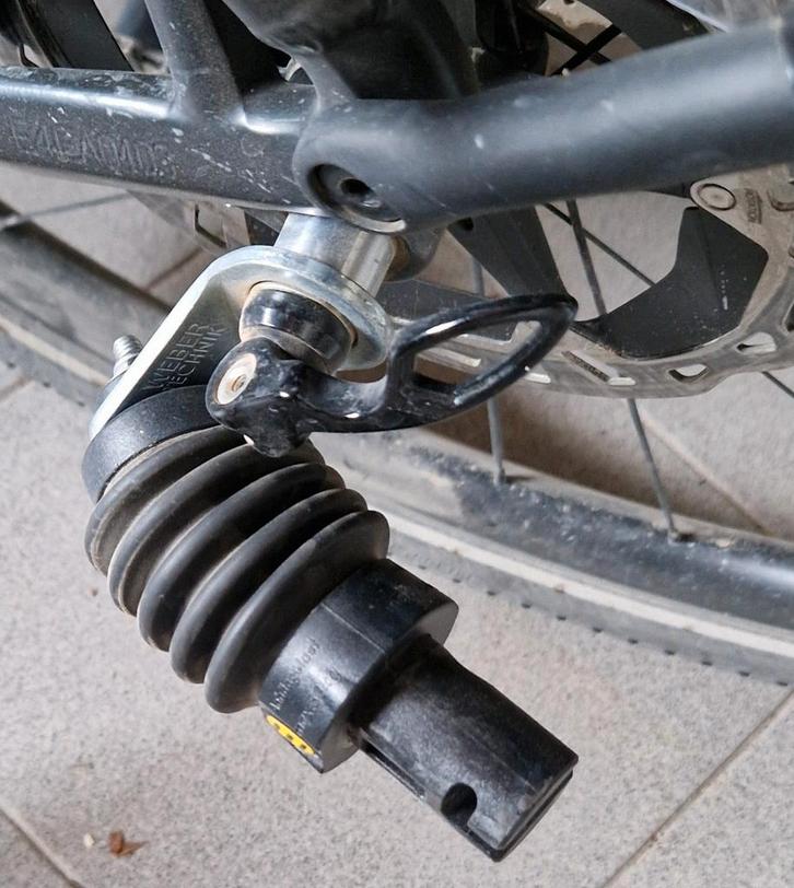 Attelage/attelage de remorque à vélo par Weber technik, Vélos & Vélomoteurs, Vélos Pièces, Comme neuf, Général, Enlèvement ou Envoi