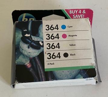 HP 364 verpakking van 4 inktpatronen zwart/cyaan/magenta/gee beschikbaar voor biedingen