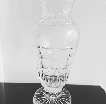 Grand vase en cristal cre'art