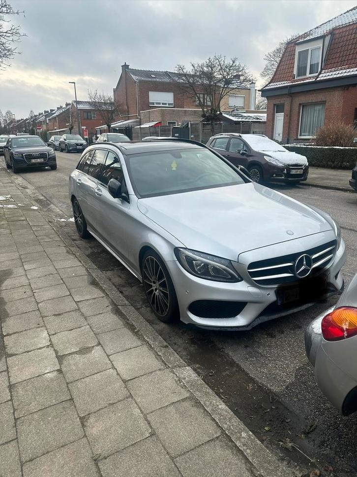 Mercedes C220d Amg, Auto's, Mercedes-Benz, Particulier, C-Klasse, Trekhaak, Diesel, Euro 6, Break, 5 deurs, Automaat, Zilver of Grijs