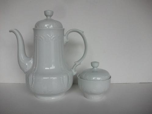 Koffiekan en suikerpot Bavaria Mitterteich 180 WIT, Antiek en Kunst, Antiek | Servies los, Ophalen of Verzenden