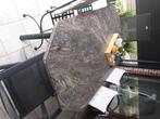 Graniet  tuintafel, Tuin en Terras, Tuintafels, Ophalen, Gebruikt, Rechthoekig, Overige materialen