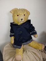 Vintage beer - Teddybeer van stro met jacque, Verzamelen, Verzenden, Gebruikt