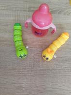 Roze babyfles, perfecte staat + 2 speelgoed voir baby, Ophalen, Zo goed als nieuw