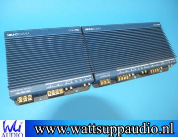 Soundstream USA 364 + USA 180 versterker set USA FLAG print, Enlèvement ou Envoi, Utilisé