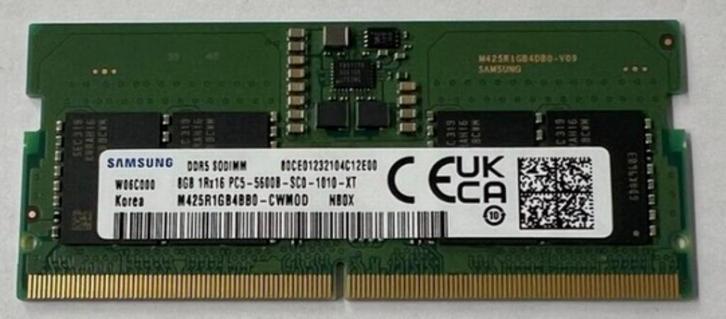 RAM SODIMM 8GB DDR5, Informatique & Logiciels, Mémoire RAM, Comme neuf, Desktop, 8 GB, DDR5, Enlèvement ou Envoi