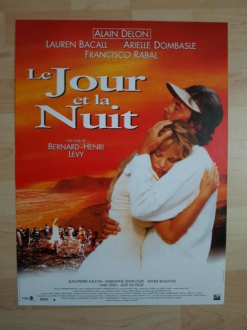 filmaffiche Alain Delon Le jour et la nuit 1997 filmposter, Verzamelen, Posters, Zo goed als nieuw, Film en Tv, A1 t/m A3, Rechthoekig Staand