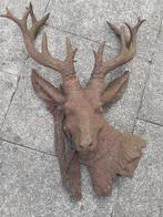 SUPERBE TETE DE CERF EN FONTE A SUSPENDRE, Enlèvement ou Envoi, Utilisé