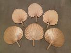 Rieten waaiers - decoratie, Huis en Inrichting, Woonaccessoires | Wanddecoraties, Ophalen of Verzenden, Zo goed als nieuw