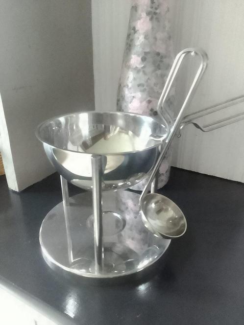 saucière inox vintage, design conçu par Bent Falk en 1991, Antiquités & Art, Antiquités | Accessoires de maison, Enlèvement ou Envoi