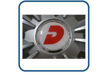 Dethleffs doming naafstickers caravan en camper 3D, Epoxy beschikbaar voor biedingen