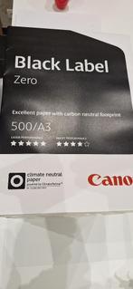 Print Papier A3 Canon Black Label Zero, Ophalen, Nieuw, Overige typen, Canon