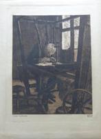 FRANCOIS PYCKE / VIEUX TISSERAND / ZW-W ETS / 61x45cm / SIG, Enlèvement ou Envoi