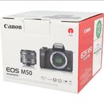 Canon EOS M50 met 15-45mm lens - Uitstekende staat, Audio, Tv en Foto, Fotocamera's Digitaal, Spiegelreflex, Canon, Ophalen of Verzenden